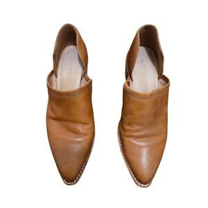 Madewell Women's Tan Leather Pointed Toe Heeled Mules Size 7